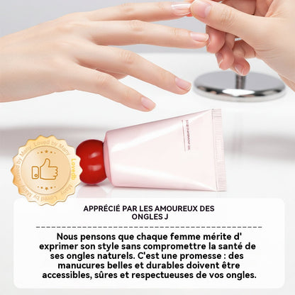 Gel adhésif solide pour faux ongles à coller